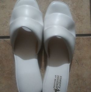 White sandals